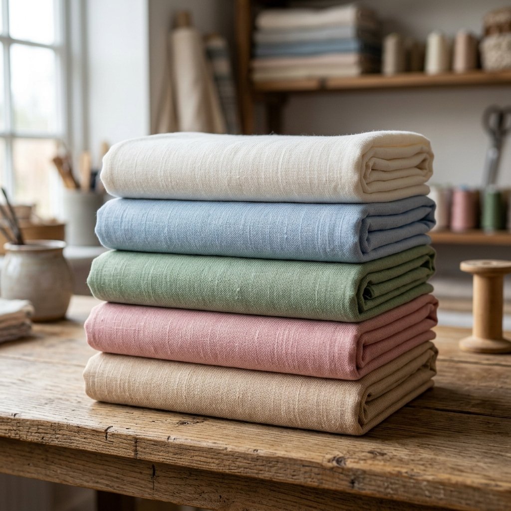 100% Organic Pure Combed Cotton Fabric Rolls
